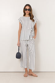 Lyndon Crop Pant (Stripe)