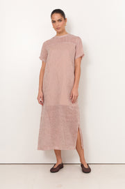 Chicago Ramie Stripe Maxi Dress (Stripe)