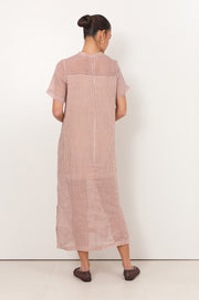 Chicago Ramie Stripe Maxi Dress (Stripe)