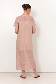 Chicago Ramie Stripe Maxi Dress (Stripe)