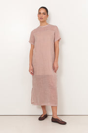 Chicago Ramie Stripe Maxi Dress (Stripe)