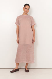 Chicago Ramie Stripe Maxi Dress (Stripe)