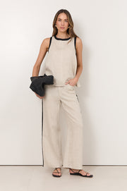 Skylar Linen Pant (Natural)