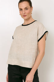 Marlie Linen Top (Natural)
