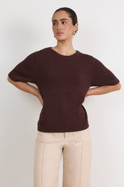 Kai Knit Top (Chocolate)