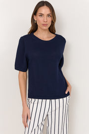 Kai Knit Top (Navy)