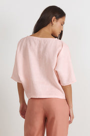 Meeka Linen Top (Piccadilly Print)
