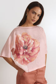 Meeka Linen Top (Piccadilly Print)