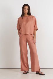 Meeka Linen Top (Spice)