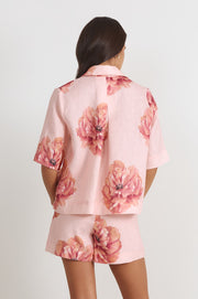 Lanie Linen Shirt (Piccadilly Print)