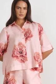 Lanie Linen Shirt (Piccadilly Print)