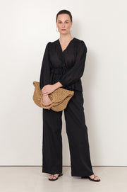 Stevie Cotton Pant (Black)