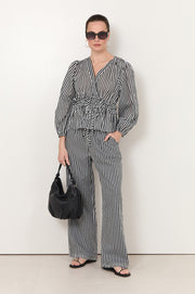Stevie Cotton Pant (Stripe)