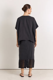Marlow Cupro Top (Black)