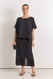Marlow Cupro Top (Black)