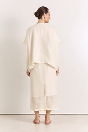 Marlow Cupro Top (Cream)