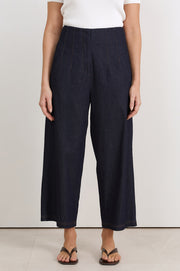 Tamsen Cropped Lightweight Denim Pant (Denim)