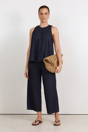 Jolie Lightweight Denim Top (Denim)