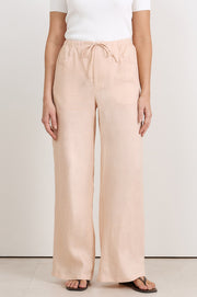 Skylar Linen Pant (Nude)