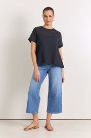 Kimberly Cropped Jean (Mid Denim)