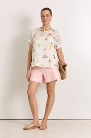 Lori Ramie Top (Print)