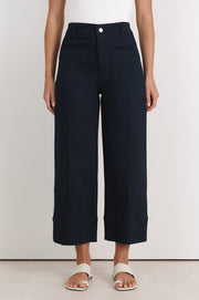 Rosalie Cropped Jean (Navy)