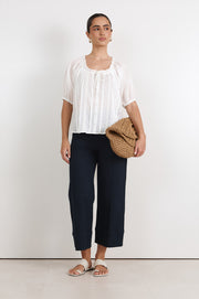 Rosalie Cropped Jean (Navy)