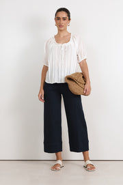 Rosalie Cropped Jean (Navy)