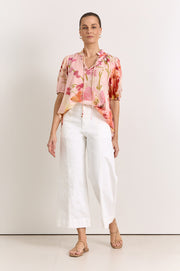 Sandra Cotton Top (Cotswolds Print)
