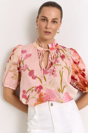 Sandra Cotton Top (Cotswolds Print)