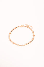 Diamante Wheel Collar Necklace (Gold)