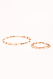 Diamante Wheel Collar Necklace (Gold)