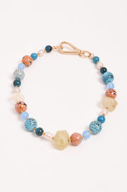 Mixed Bead Short Necklace (Multi)