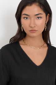 Vintage Link Toggle Necklace (Gold)