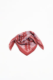 Boho Square Scarf (Burgundy)