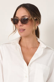 Ascot Sunglasses (Choc/Clear)