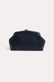 Archer Croc Clip Top Event Clutch (Navy)