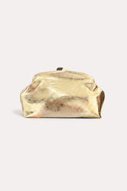 Archer Metallic Clip Top Event Clutch (Gold)