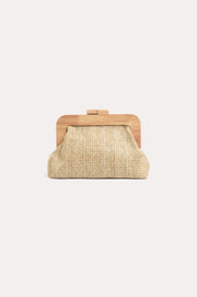 Augusta Timber Frame Clutch (Natural)
