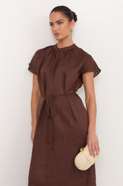 Orlando Knot Front Structured Clutch (Cream/Natural)
