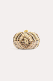 Orlando Knot Front Structured Clutch (Natural/Multi)