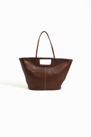 Stitched Tote Bag (Chocolate)