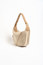 Canvas Weave Shoulder Bag (Natural)