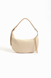 Canvas Weave Shoulder Bag (Natural)