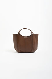 Stitch Curved Small Bag (Chocolate)