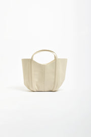 Stitch Curved Small Bag (Cream)