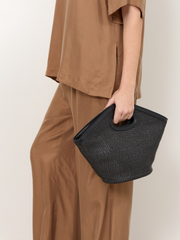 Skye Woven Small Basket (Black)