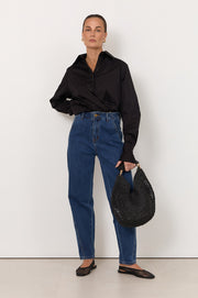 Willa Barrel Leg Jean (Mid Denim)