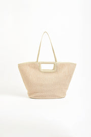 Chunky Weave Tote Bag (Cream)
