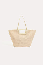Chunky Weave Tote Bag (Cream)